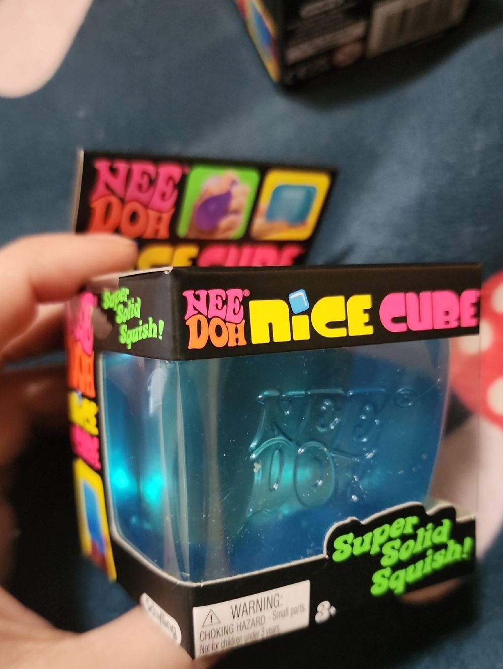 Nice Cube Super Solid Squish Toy - Blue